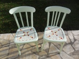 Duo chaise amande & brique - 165 € - Sièges