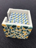 Carré lingettes démaquillantes jaune & vert- 30 € - Boîtes