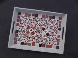 Brique & marron inclusion - 69 € - Plateaux grand modèle
