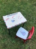 Bureau vintage enfant avec chaise - 145 € - Sièges enfants