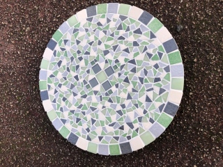Plateau tournant vert d'eau & gris - 65 € - Plateaux tournants