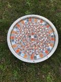 Plateau métal orange glace - 69 € - Plateaux ronds