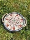 Plateau avec anses Bahia brique - 49 € - Plateaux ronds