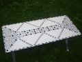 Table métal noir & blanc - 250 € - Tables & tables de nuit