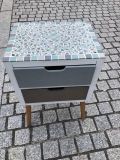 Table de nuit bleu canard - 135 € - Tables & tables de nuit